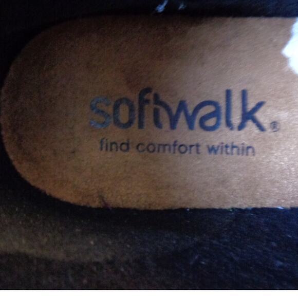 SoftWalk Izzy‎ Black Felt Ankle Bootie Slip On Womens Size 8.5 - Picture 5 of 8